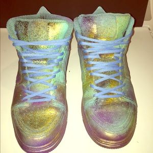 Custom Jordan’s Size 13 “Rainbowfish”